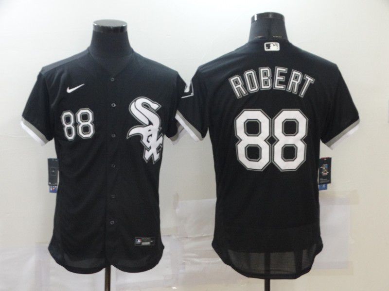 Men Chicago White Sox 88 Robert Black Elite 2021 Nike MLB Jersey